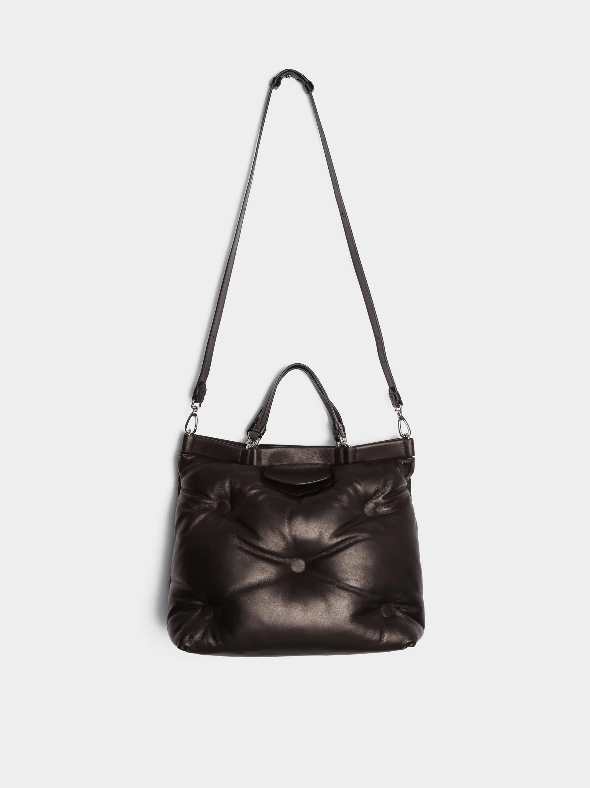 Glam Slam Shopping Bag in Medium Black