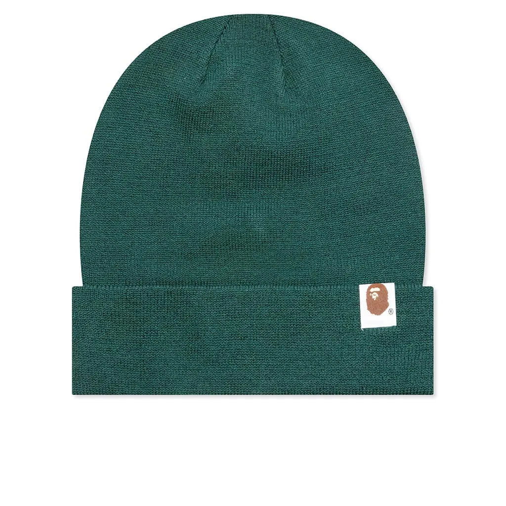 Green Patch Knit Cap