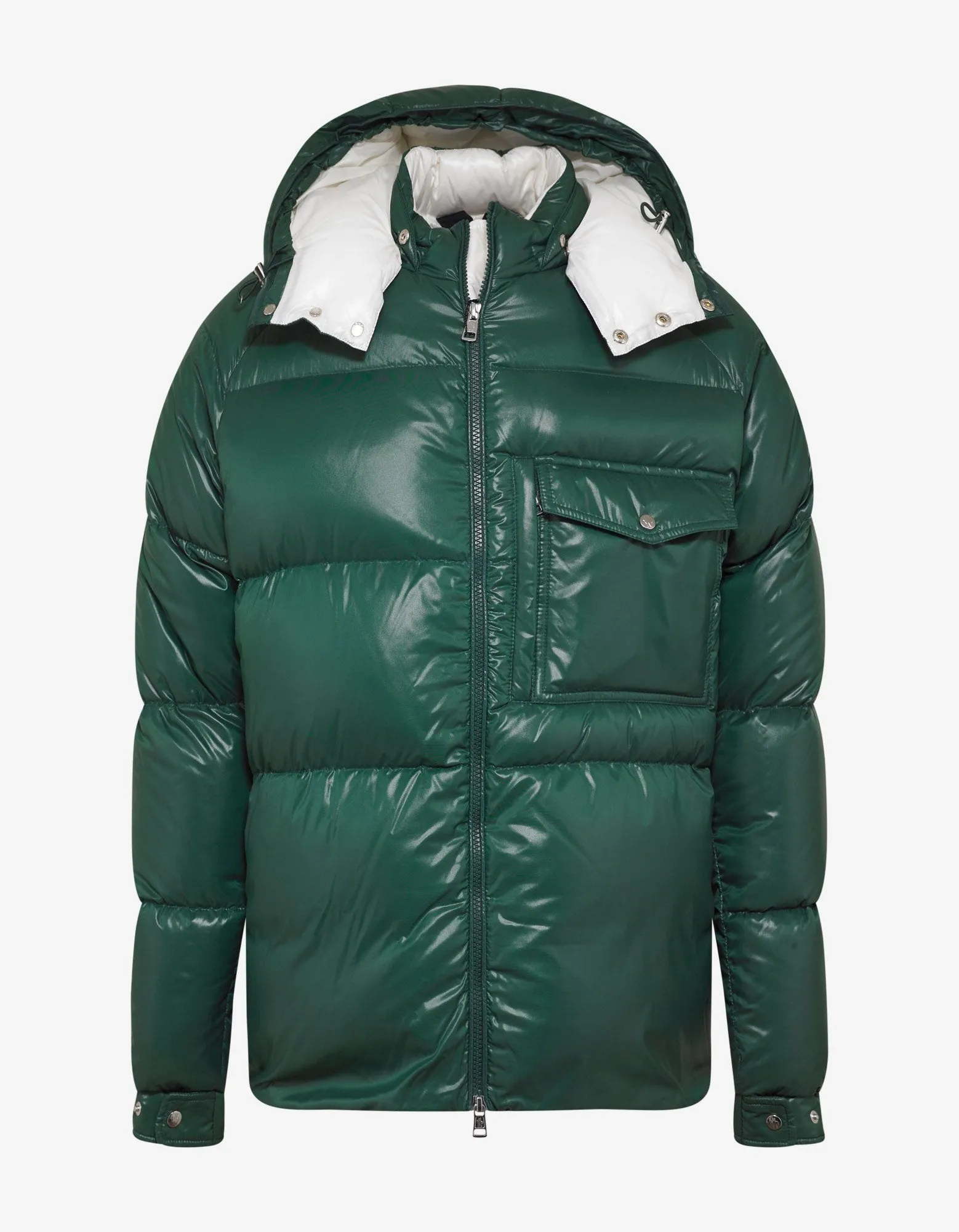 Green Nylon Down Jacket