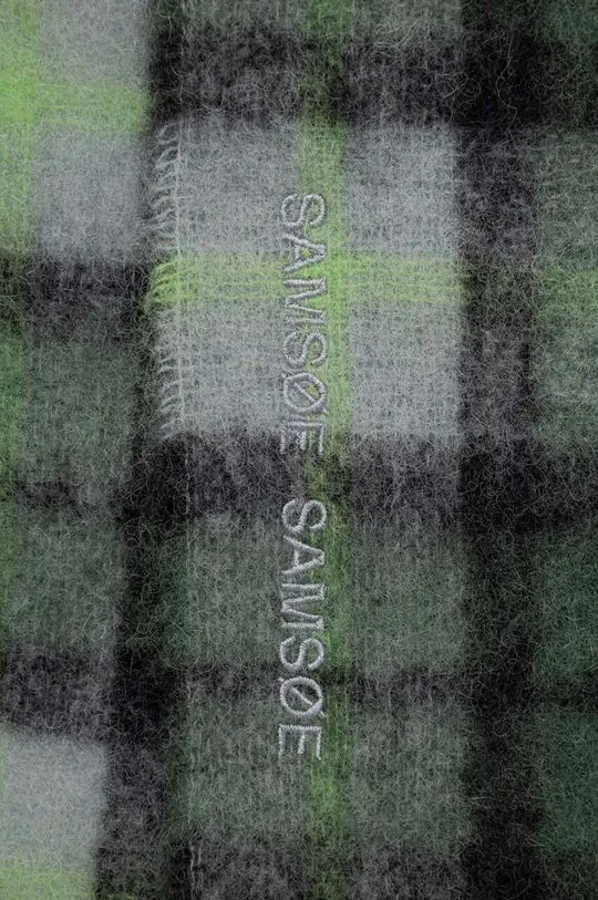 Green Wool Scarf by Samsoe Samsoe