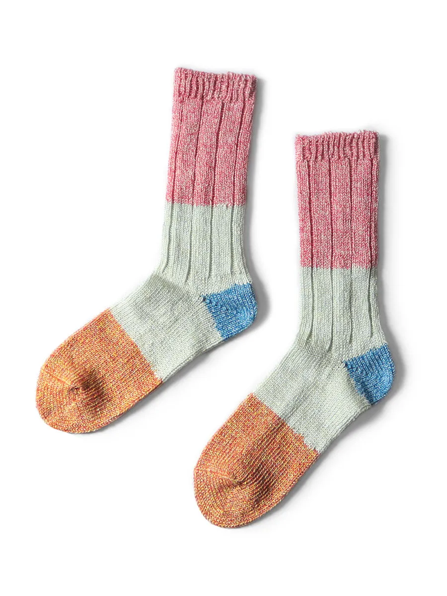 56-Piece Linen Heathered Socks