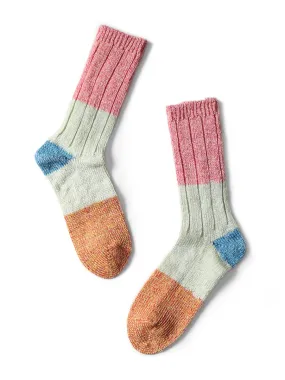 56-Piece Linen Heathered Socks