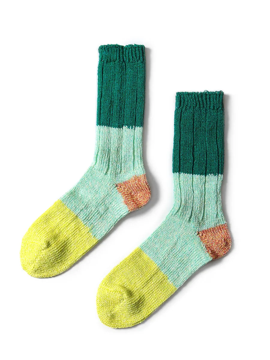 56-Piece Linen Heathered Socks