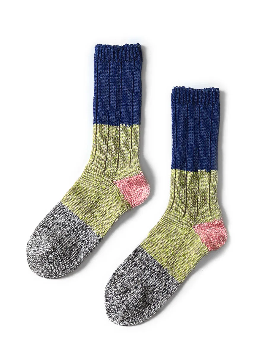 56-Piece Linen Heathered Socks