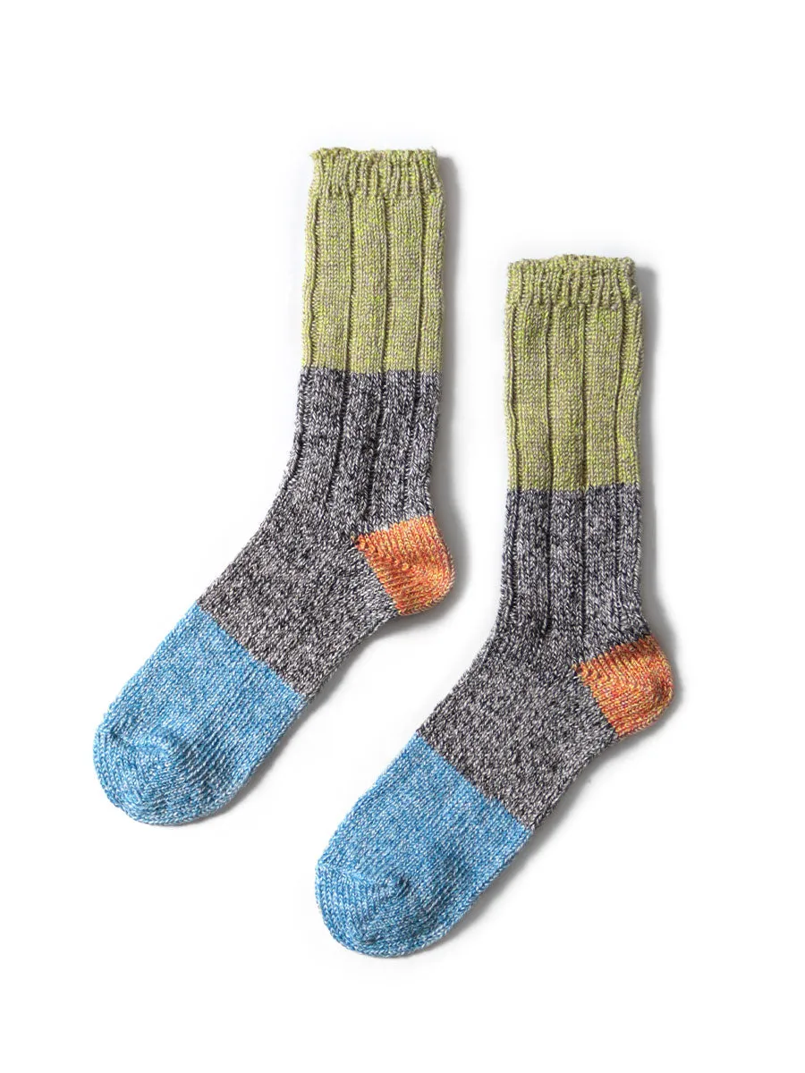 56-Piece Linen Heathered Socks