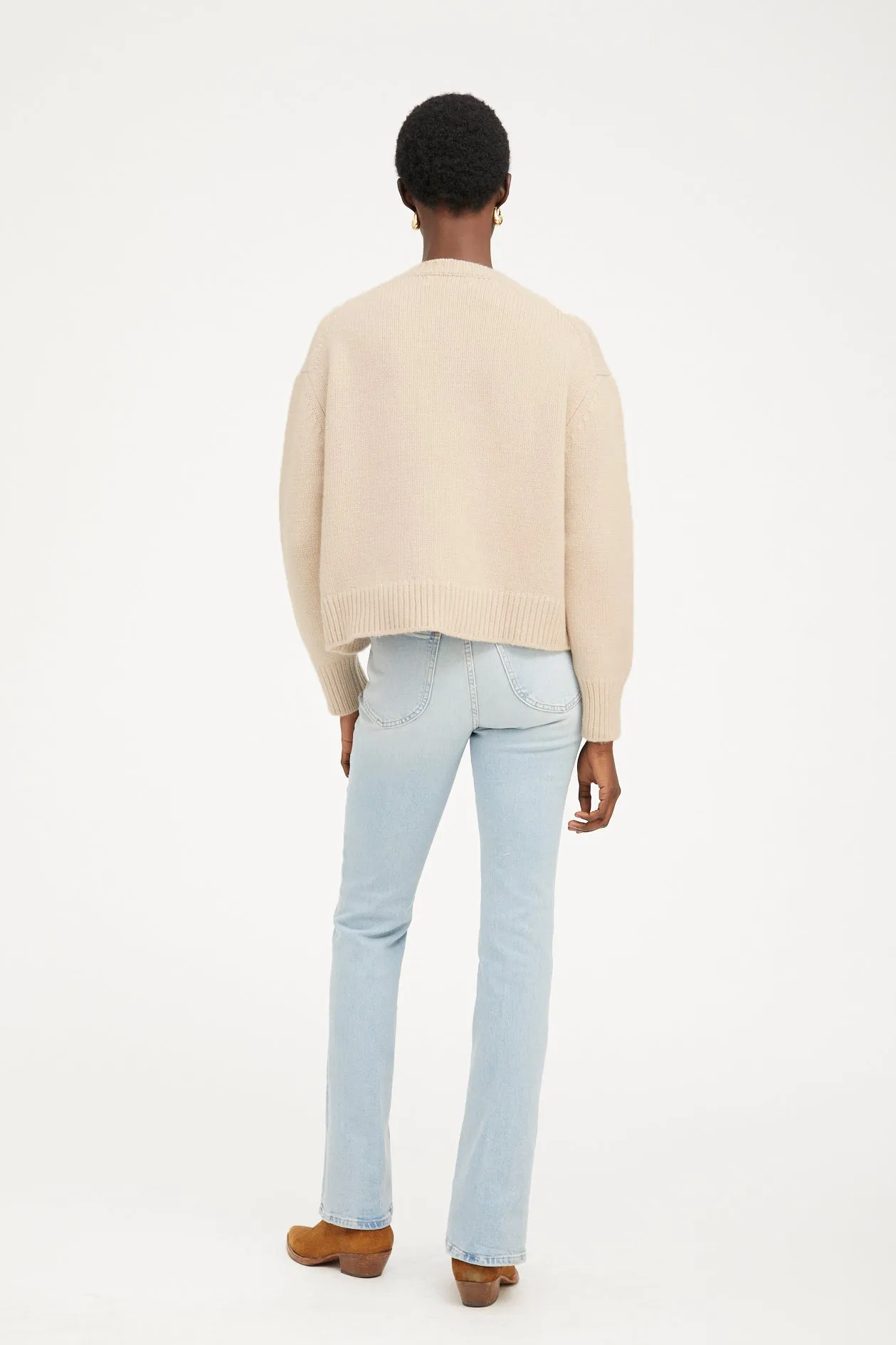 Heavyc Cashmere Sweater in Oat