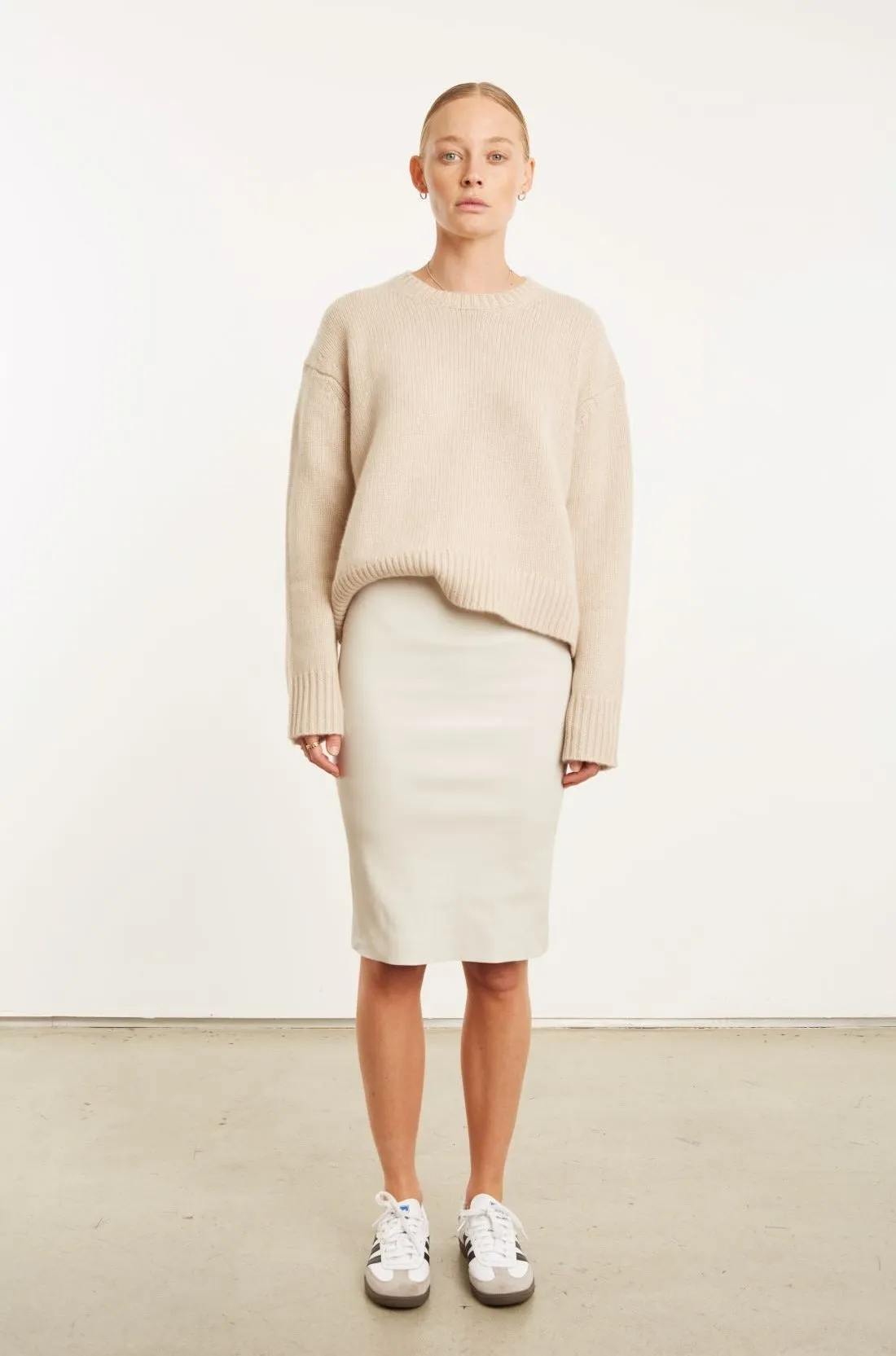 Heavyc Cashmere Sweater in Oat