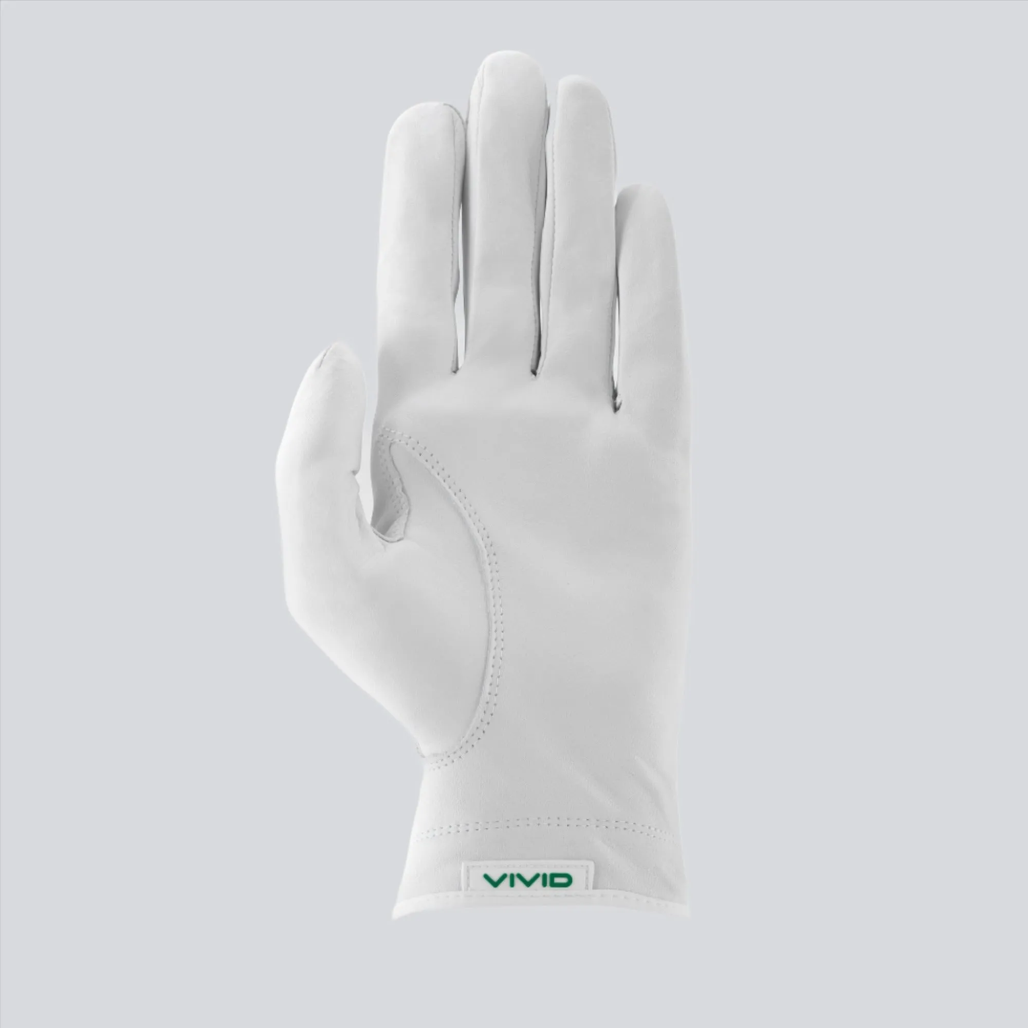 Green / White Cabretta Golf Glove