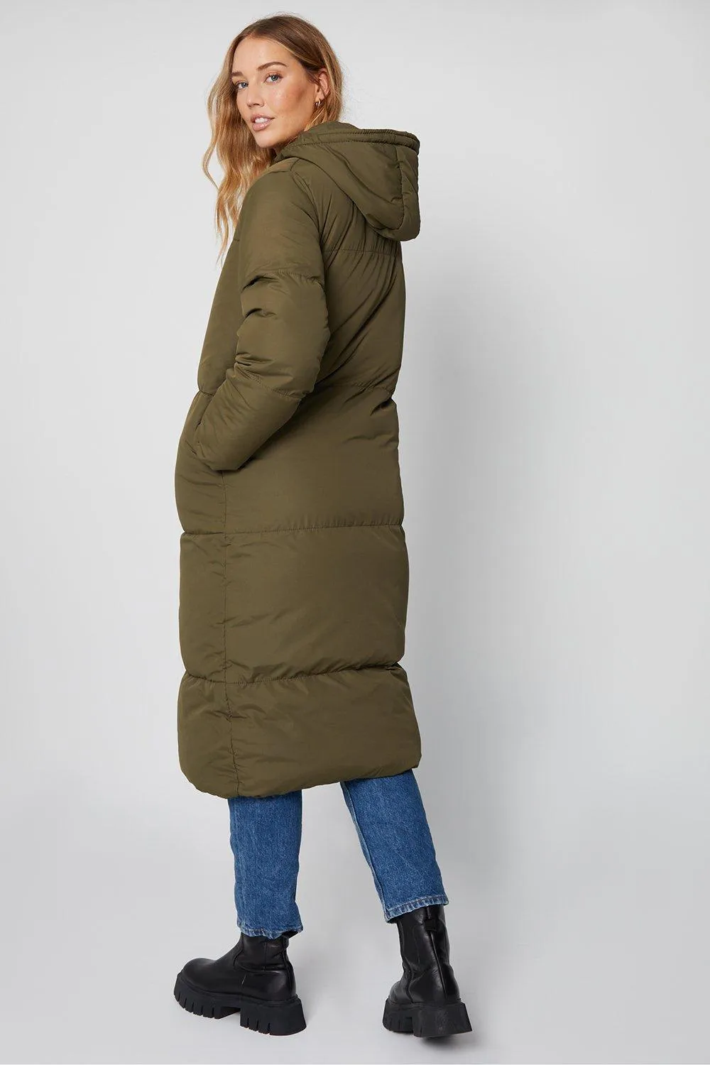 Curve Quilted Maxi Puffer Jacket