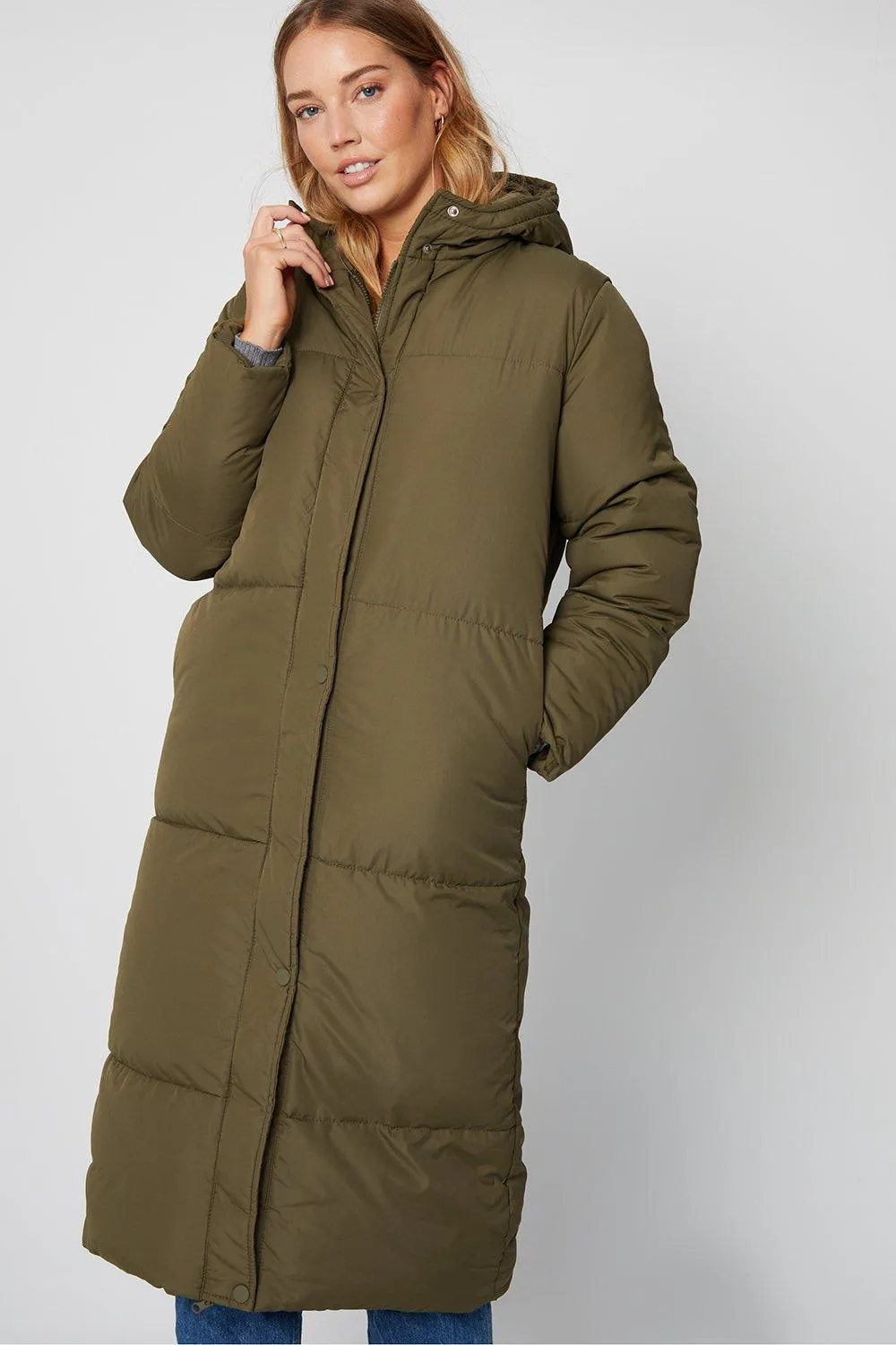 Curve Quilted Maxi Puffer Jacket