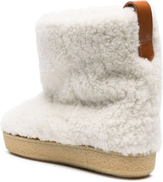 ISABEL MARANT White Shearling Boots