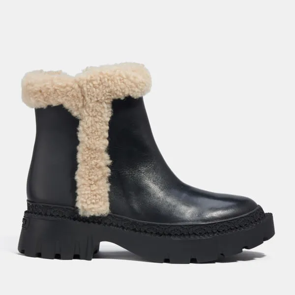 Coach Shearling Chelsea Boots