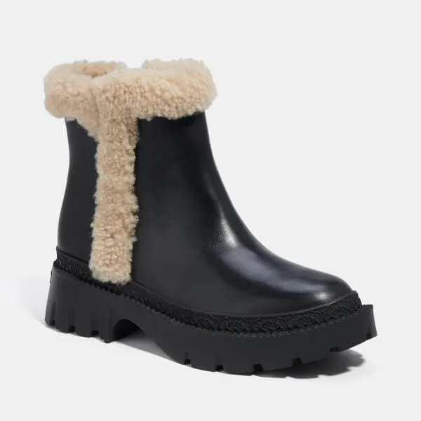 Coach Shearling Chelsea Boots