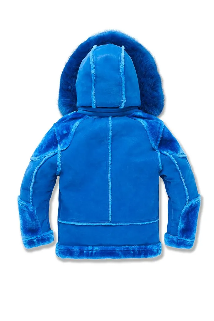 Jordan Craig Legacy Edition Moto Shearling Jacket Kids - Royal