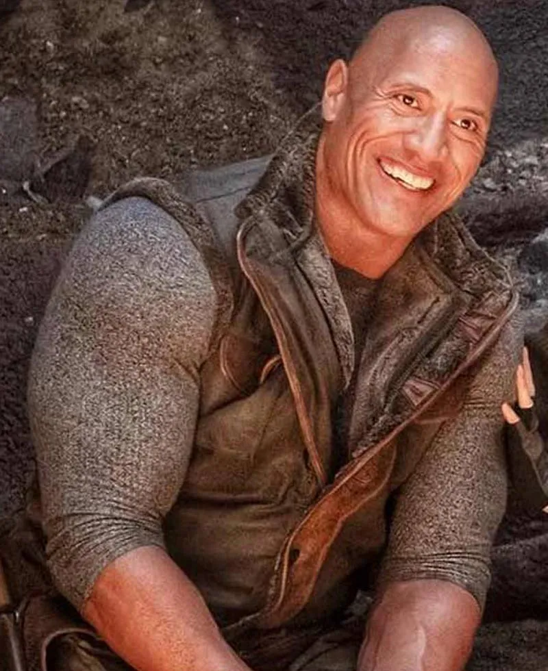 Dwayne Johnson Jumanji The Next Level Leather Waistcoat