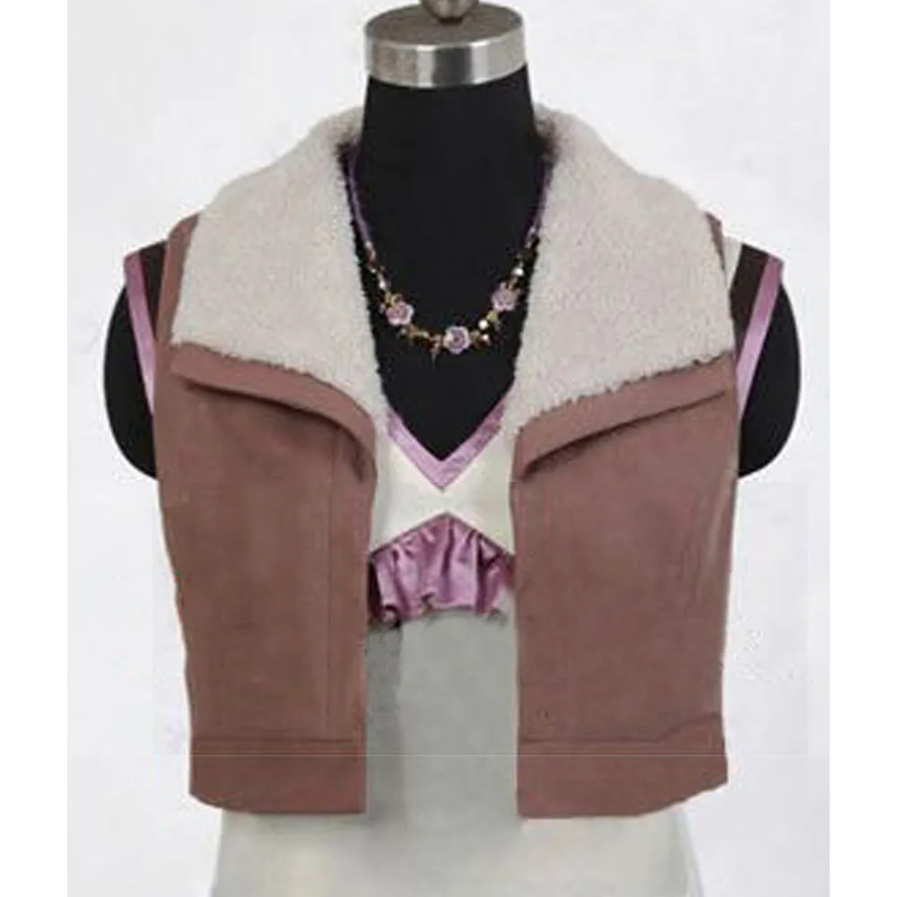 Tiger & Bunny Cropped Suede Vest