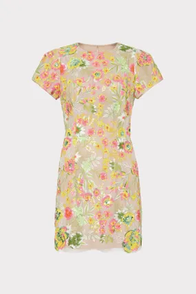 Botanical Petals Sequins Kyla Dress