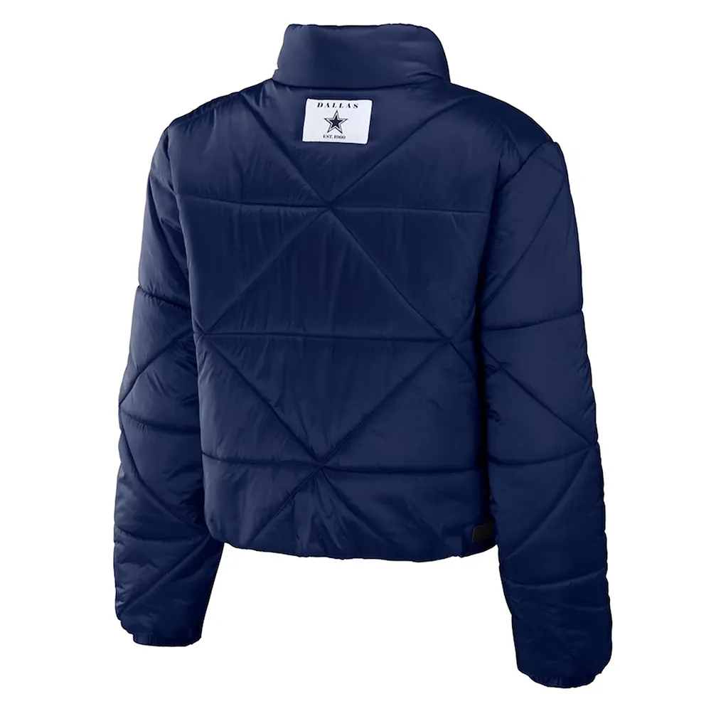 Dallas Cowboys Puffer Cropped Coat