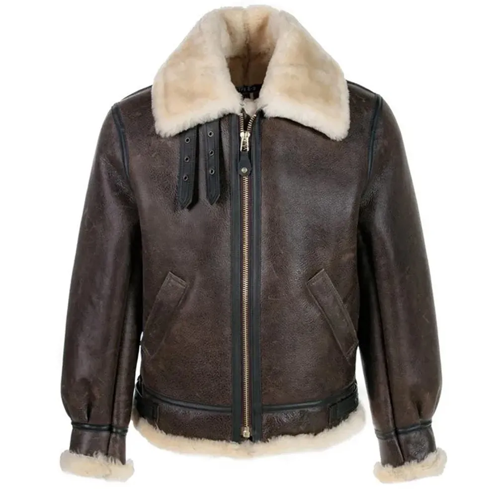 Leon Kennedy Resident Evil 4 Remake Shearling Coat