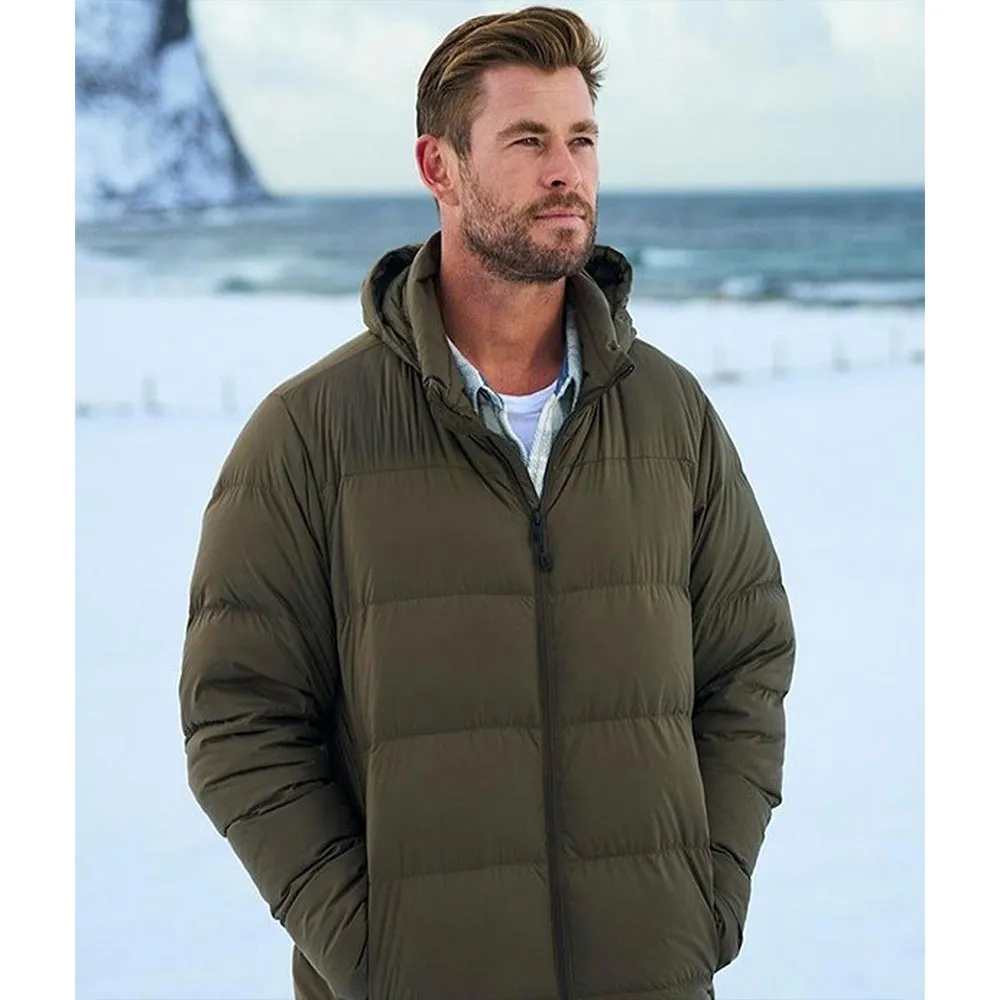 Chris Hemsworth Green Winter Hoodie