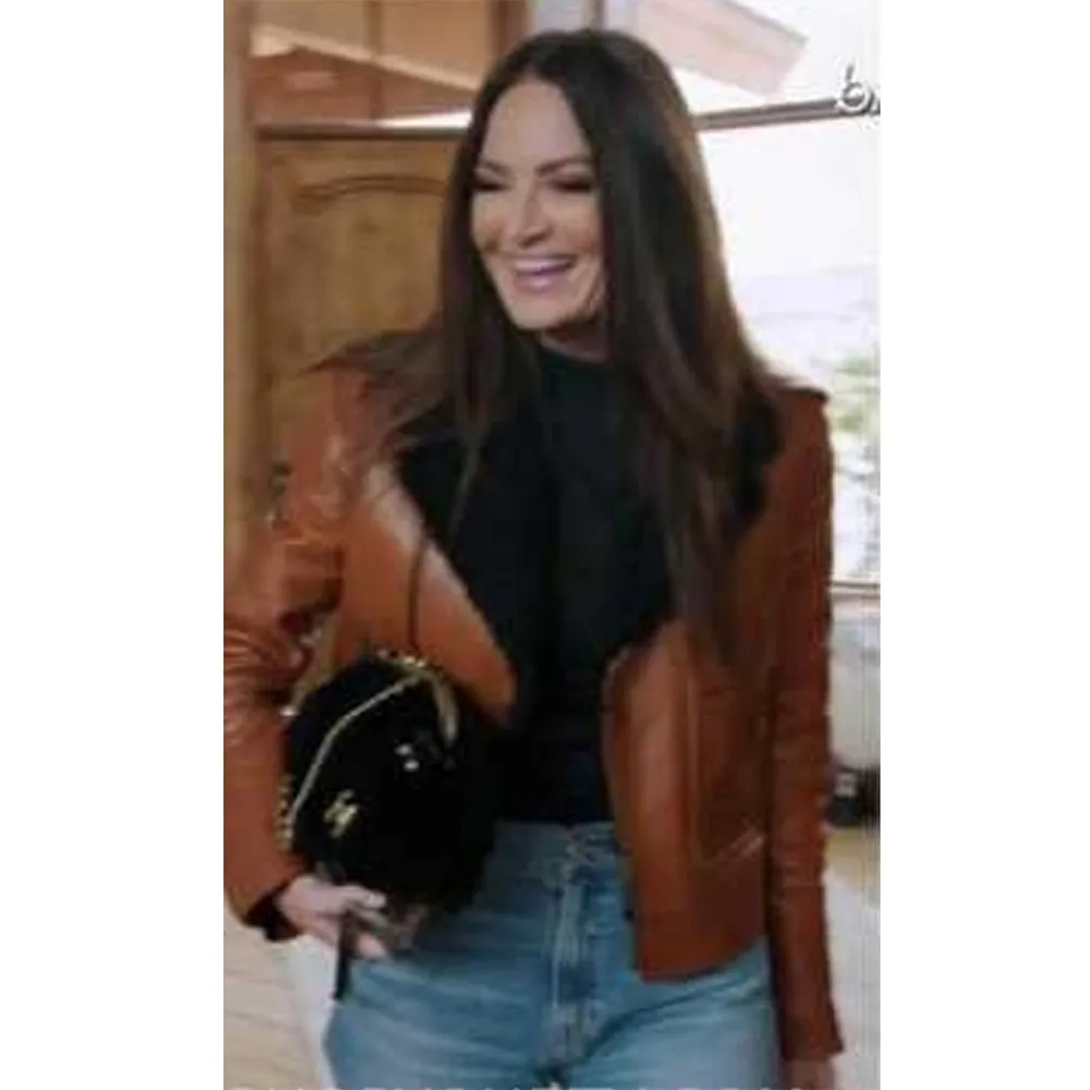 Real Housewives of Salt Lake City Shearling Leather Jacket