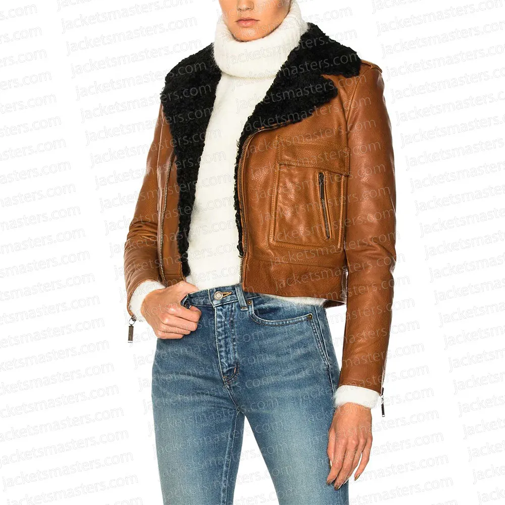 Real Housewives of Salt Lake City Shearling Leather Jacket