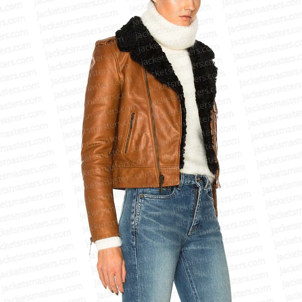 Real Housewives of Salt Lake City Shearling Leather Jacket