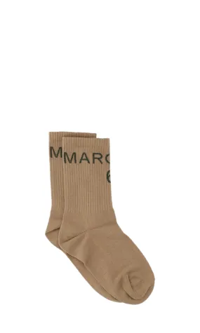 Logo Intarsia Knit Stretch Socks by MM6 Maison Margiela