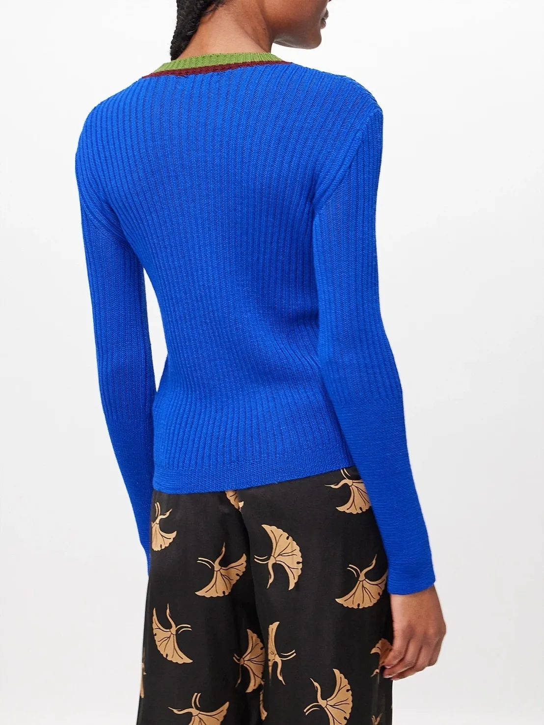 Dries Van Noten  |Crew Neck Casual Wool Rib Long Sleeves Plain