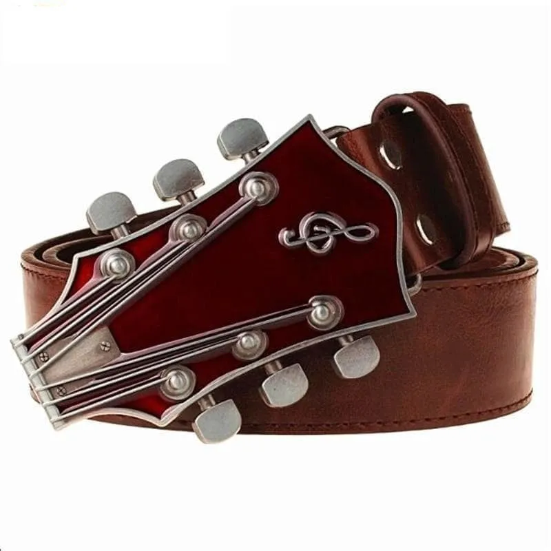 Fashionable Metal Music Guitar Buckle Belt