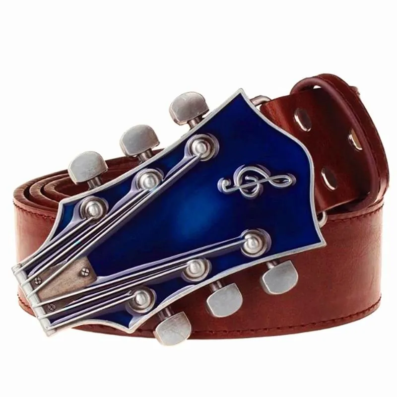 Fashionable Metal Music Guitar Buckle Belt