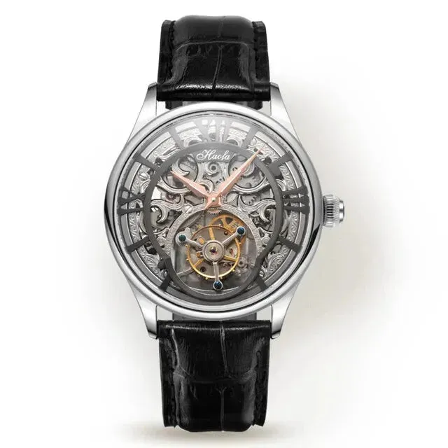 High-End Skeleton Flying Tourbillon Mechanical Watch