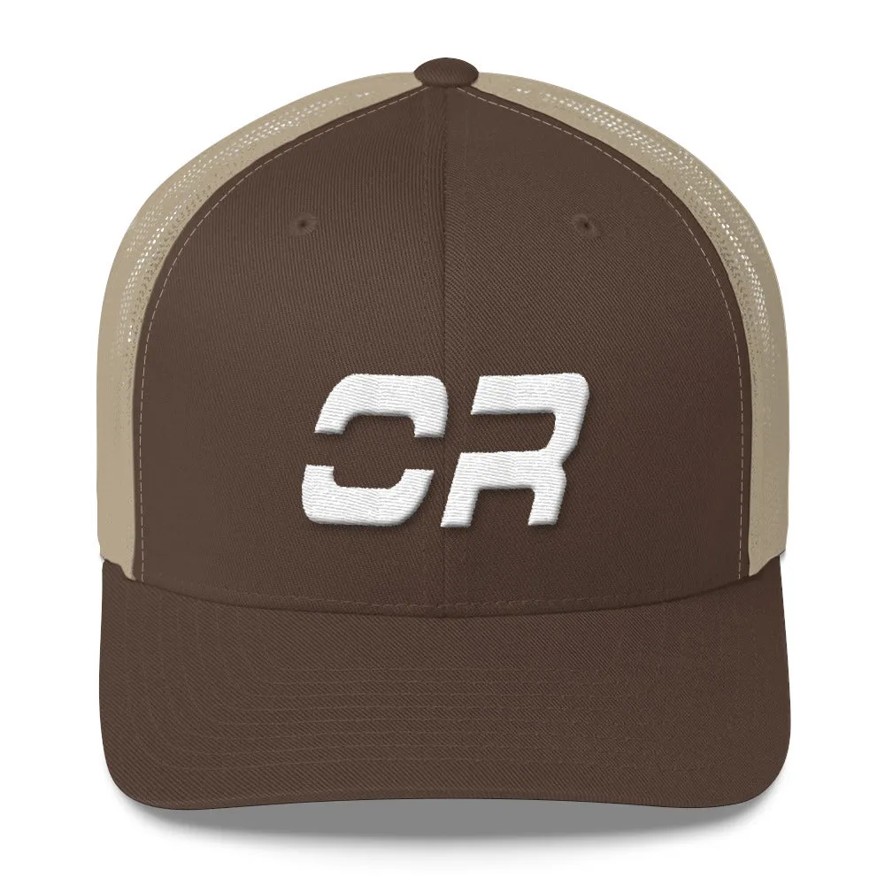 Colorado Trucker Cap with White Embroidery - CO State Design