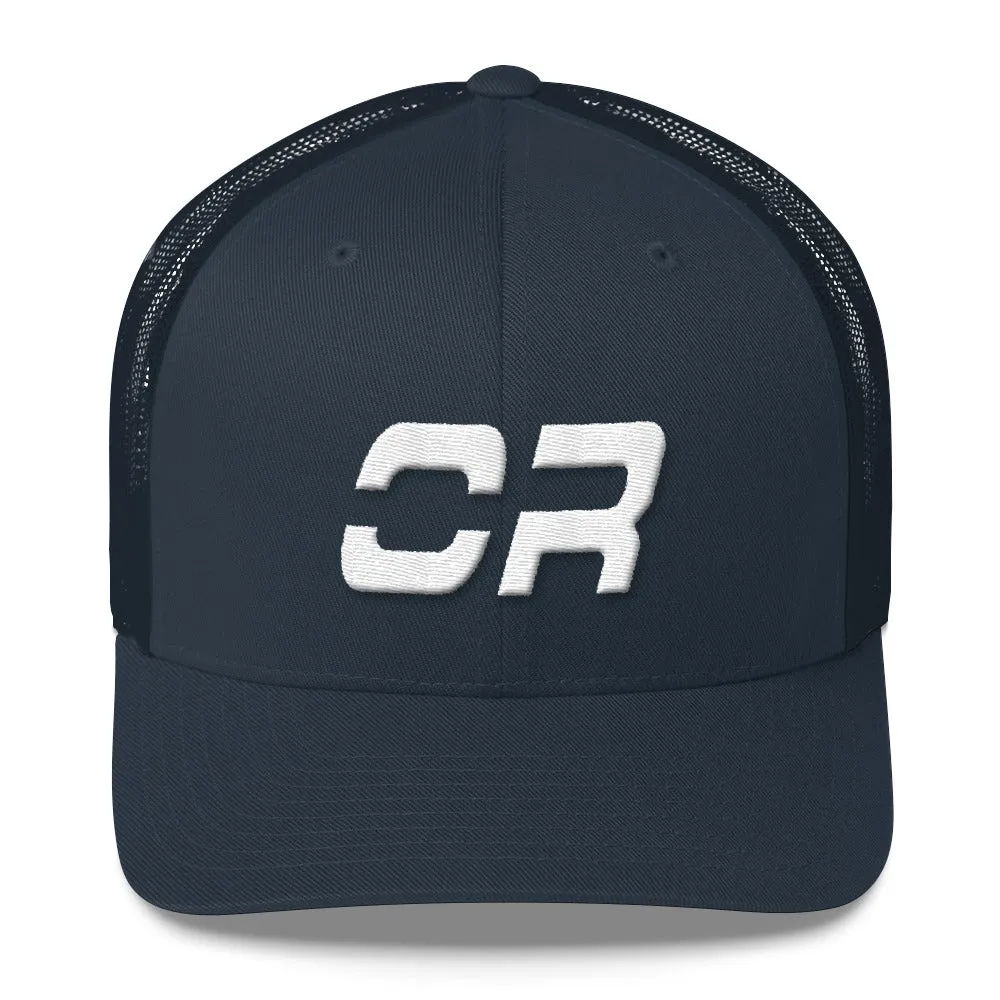 Colorado Trucker Cap with White Embroidery - CO State Design