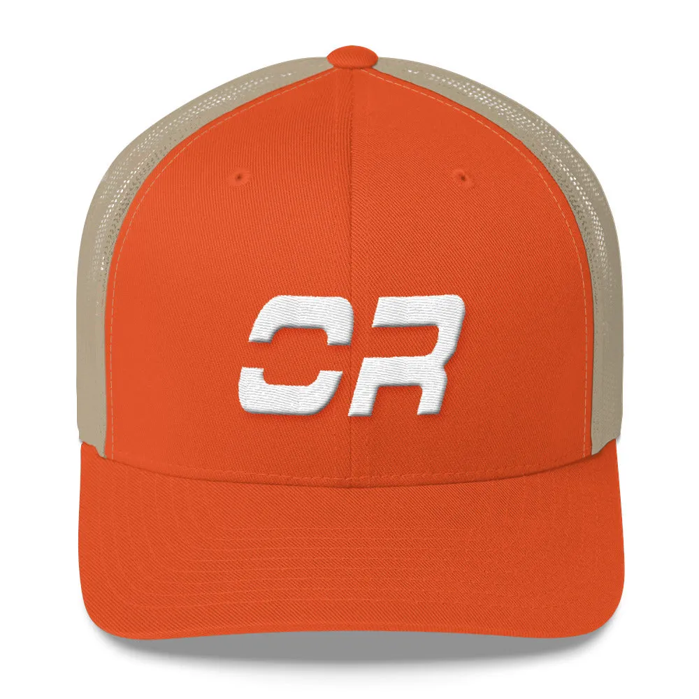 Colorado Trucker Cap with White Embroidery - CO State Design