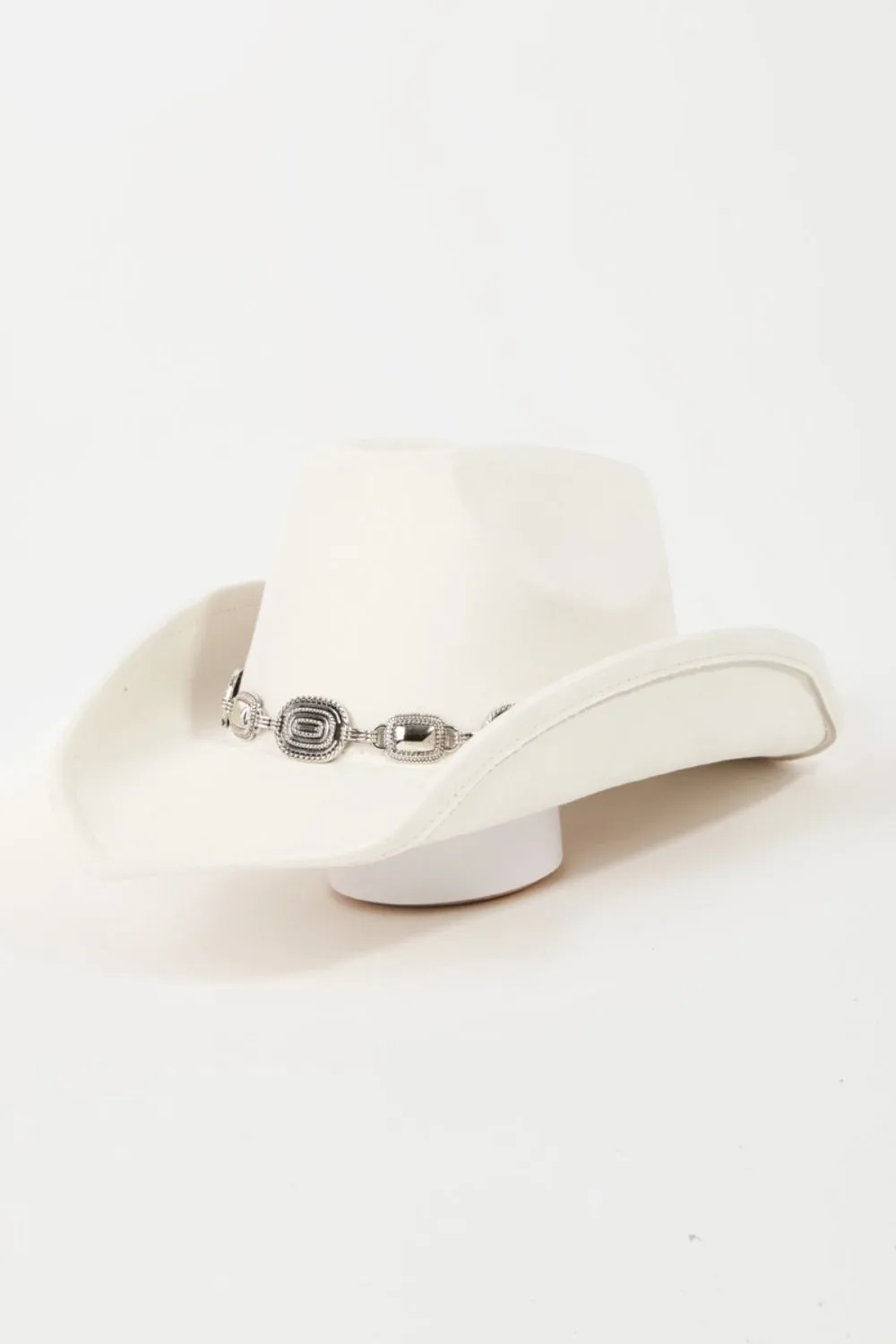 Metal Trim Cowboy Hat with Fame