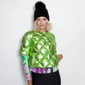 Metallic Green Bolero Puffer