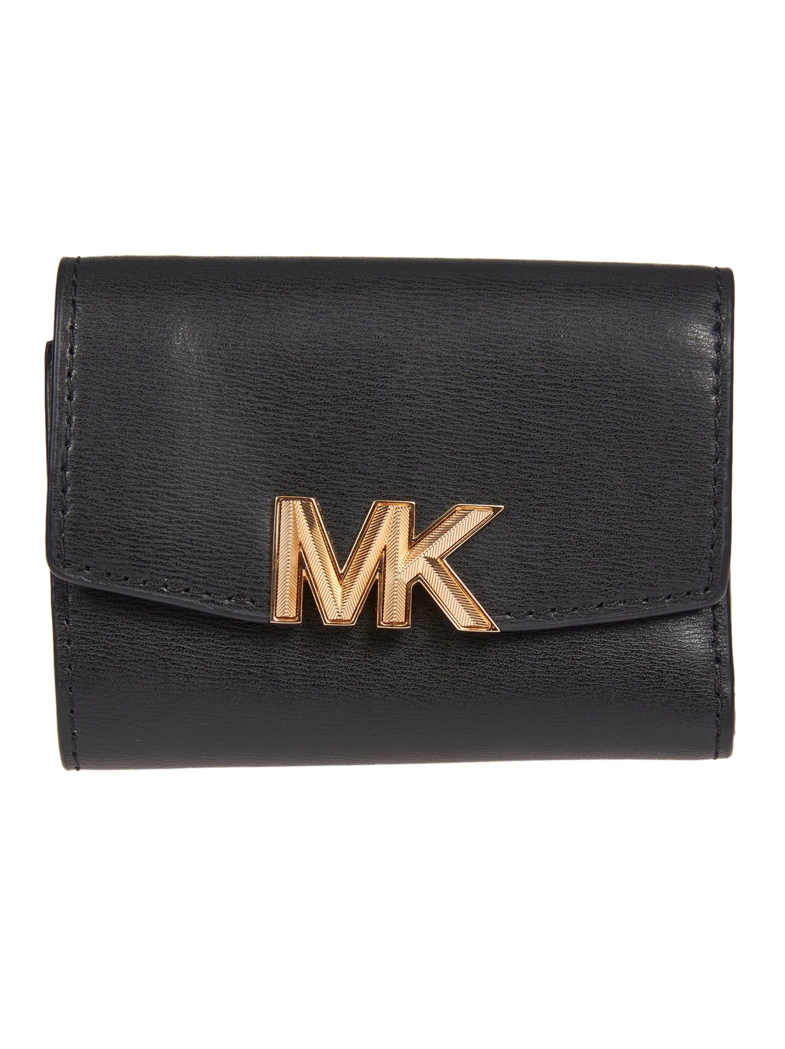 Tri-Fold Wallet with Michael Michael Kors Logo Plaque