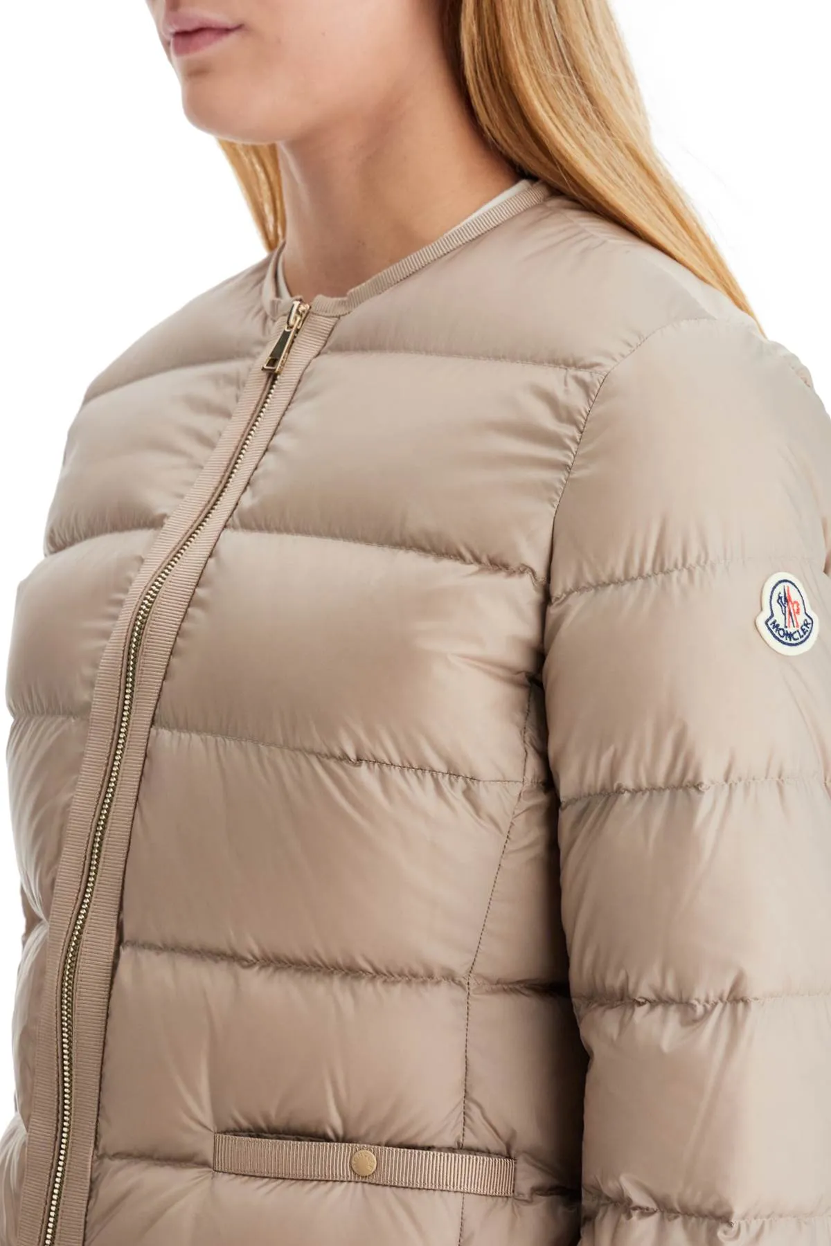 Moncler Grey Laurine Short Down Jacket