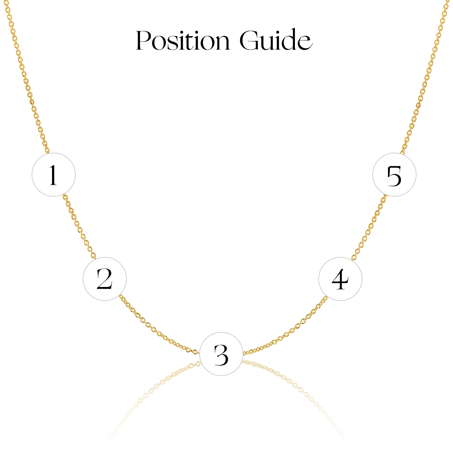 Diamond Multi Initial Asymmetrical Necklace