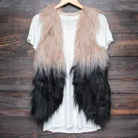 Nightlife Ombre Faux Fur Vest