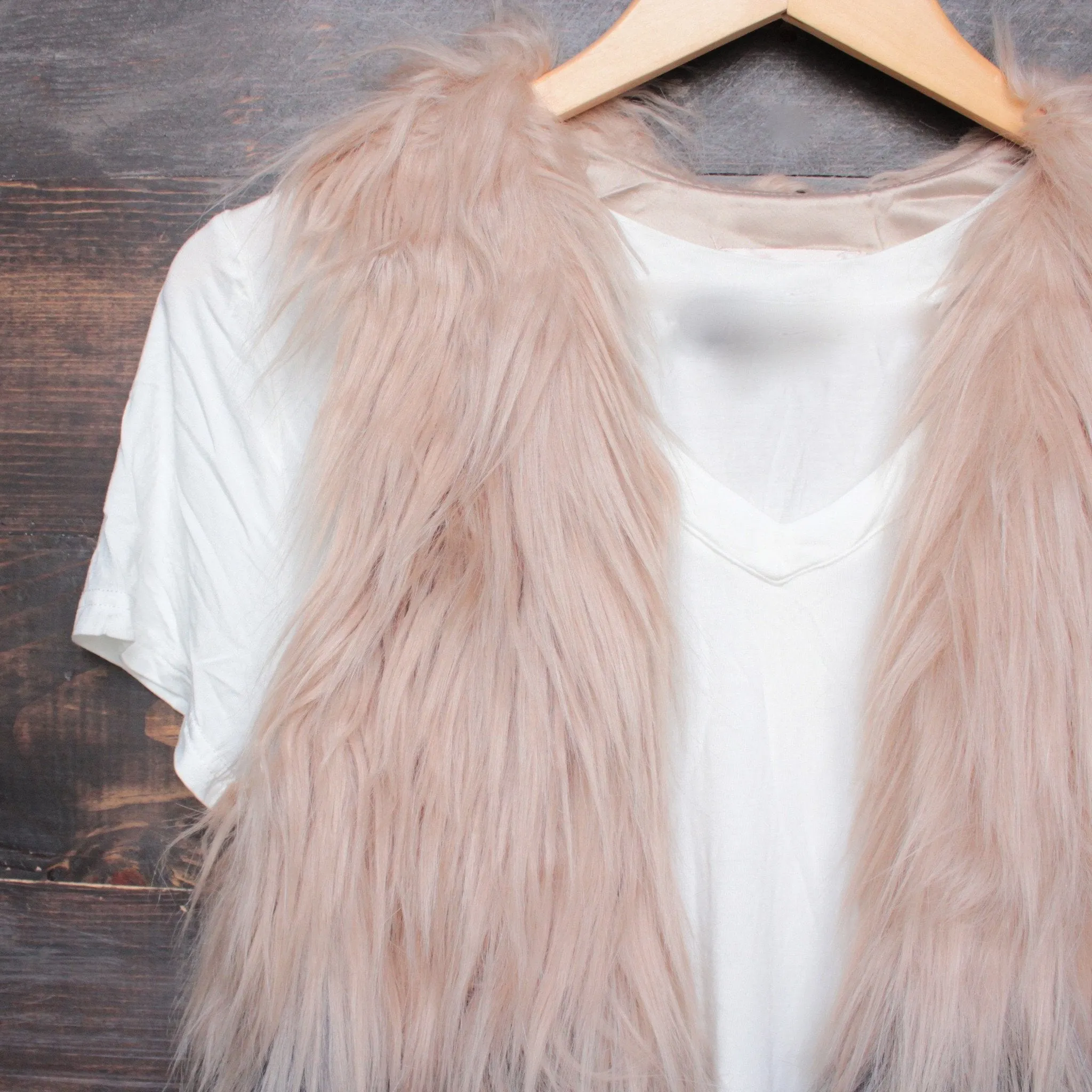 Nightlife Ombre Faux Fur Vest