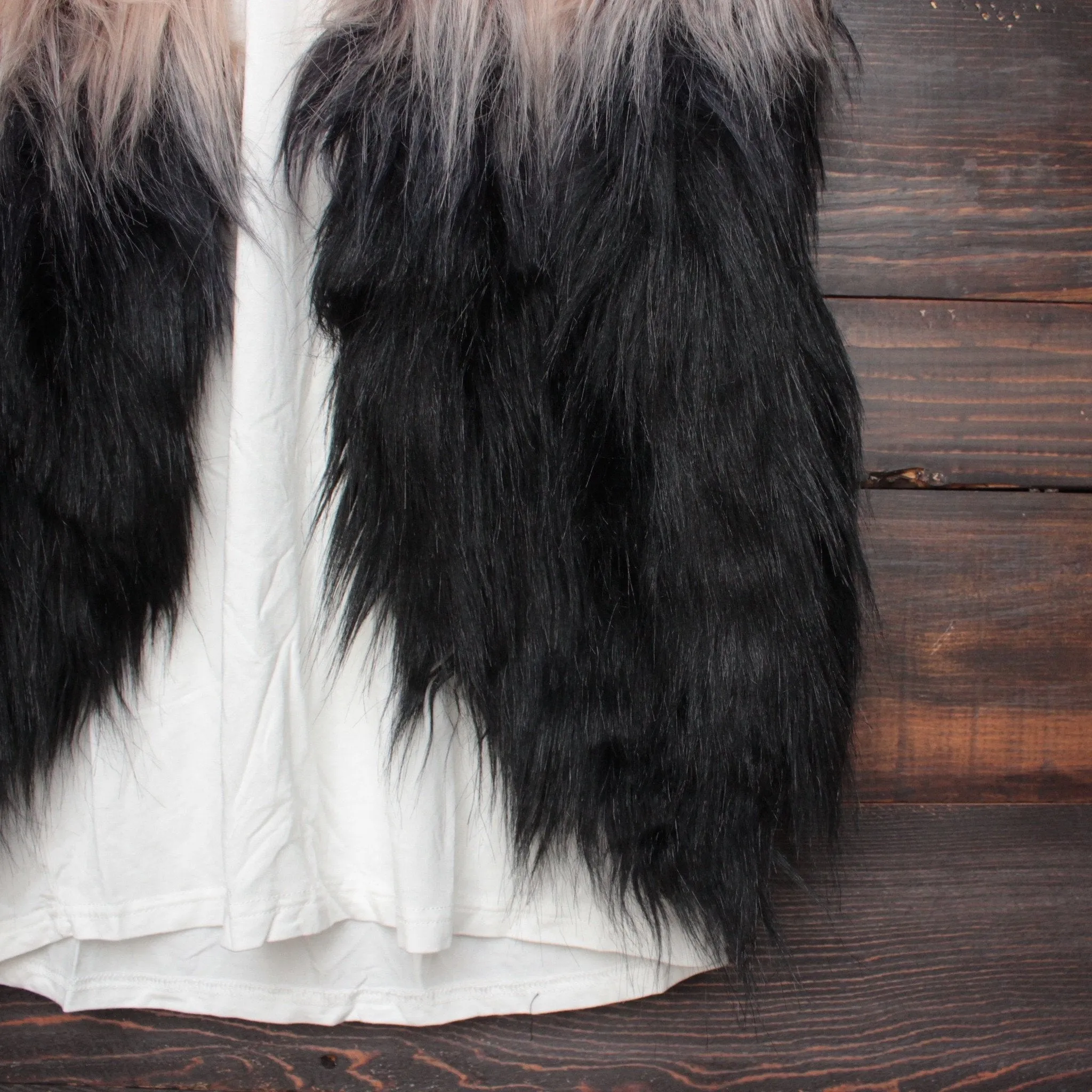 Nightlife Ombre Faux Fur Vest