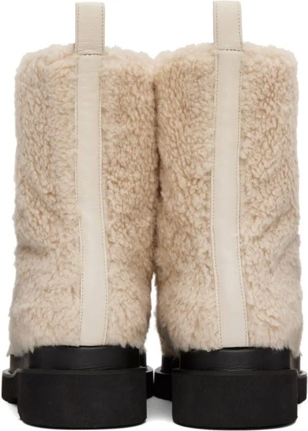 Off-White Faux-Shearling Alex Boots by Recto