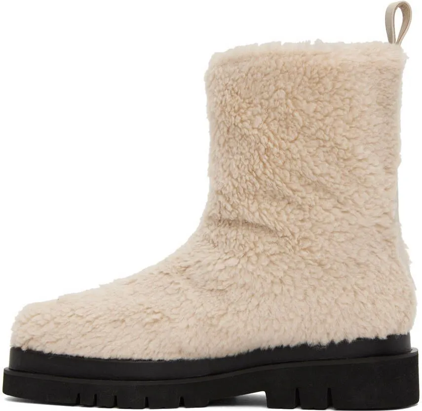 Off-White Faux-Shearling Alex Boots by Recto