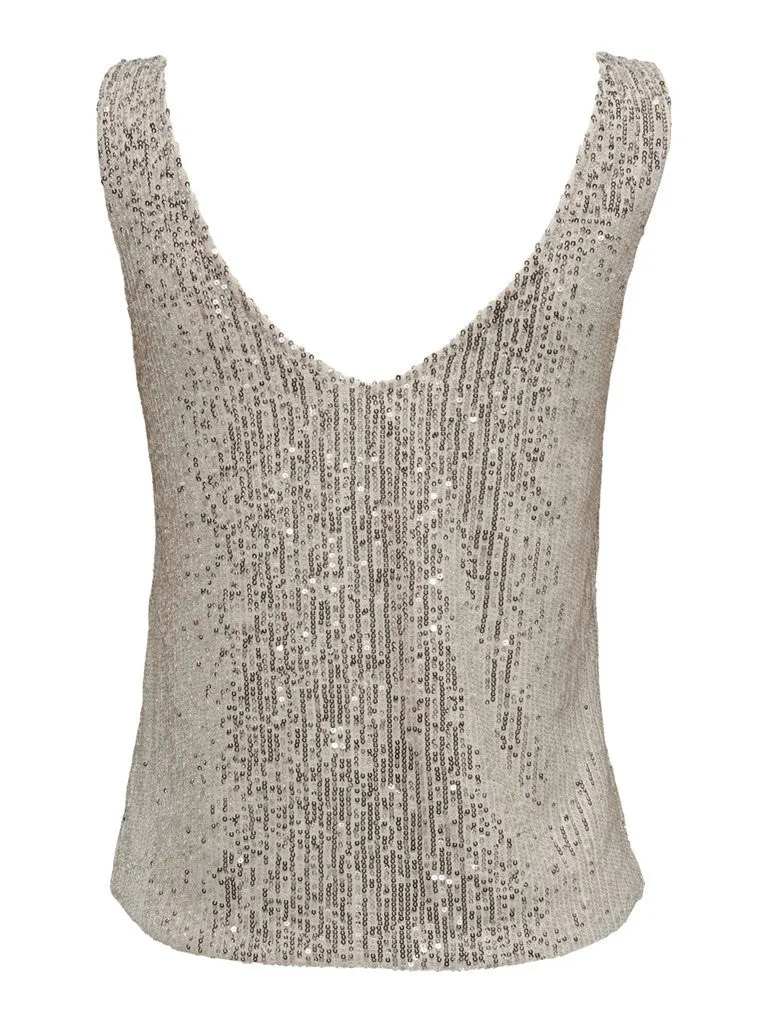 Logan Sleeveless Sequin Top