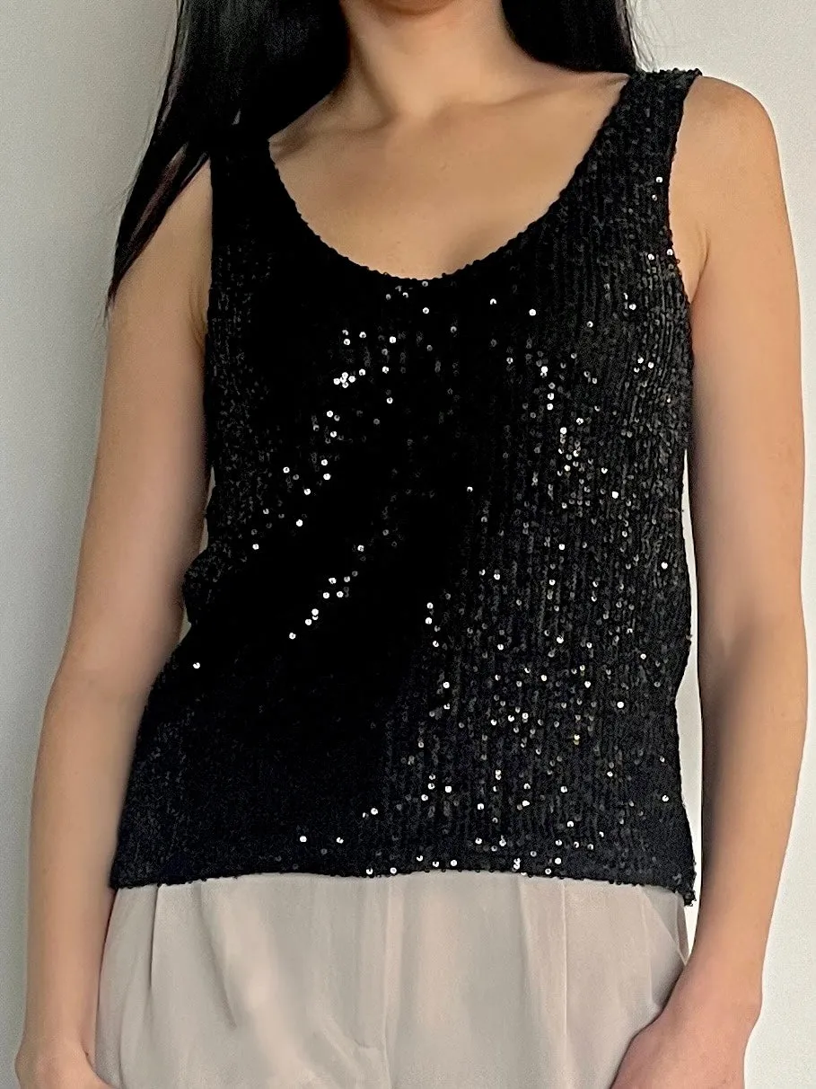 Logan Sleeveless Sequin Top