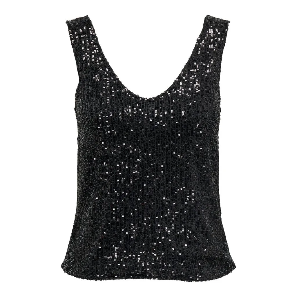 Logan Sleeveless Sequin Top