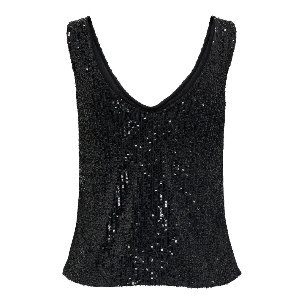 Logan Sleeveless Sequin Top