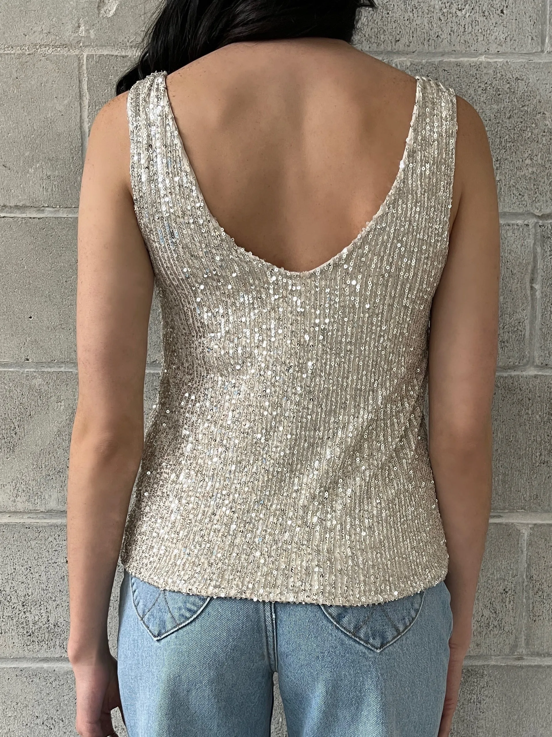 Logan Sleeveless Sequin Top